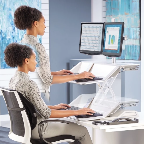 FELLOWES Lotus Sitz-Steh Desktop Workstation – Bild 5